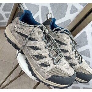 Columbia crestwood suede Leather lace up hiking shoes Sneakers 9.5 W wide Women